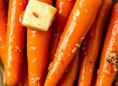 Carottes au beurre chaud