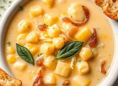 Soupe de mais et de fromage
