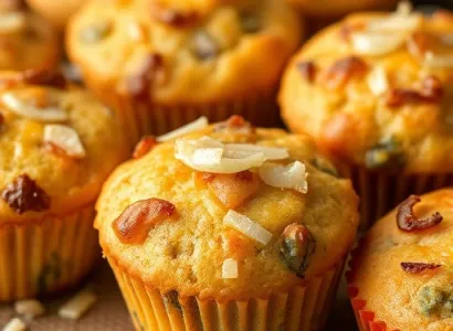 Muffins au cheddar et oignon