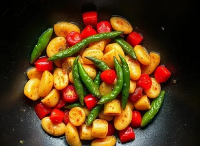 Poivrons sautés au thym