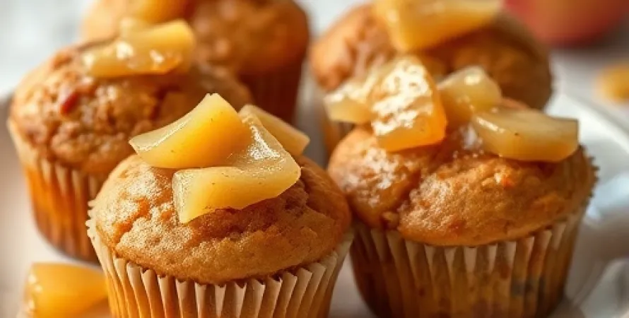 Muffins à la compote de pommes