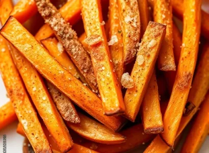 Frites de patate douce au cannelle
