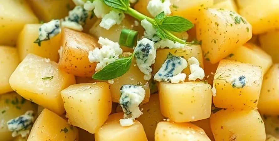 Pommes de terre au fromage bleu