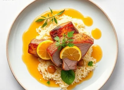 Côtes de porc au miel et au citron