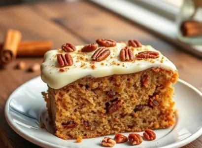 Gâteau au cinnamon et pecan