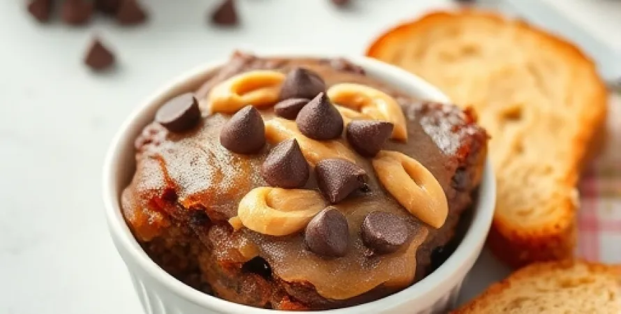 Pain au chocolat pudding