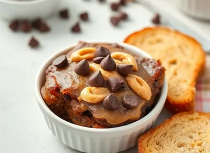 Pain au chocolat pudding