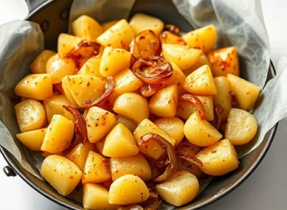 Pommes de terre sautées aux oignons