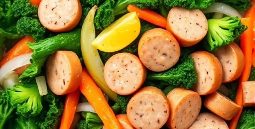 Saute de kale et saucisse