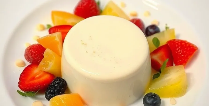 Salade de fruits à la crème de noix de muscade