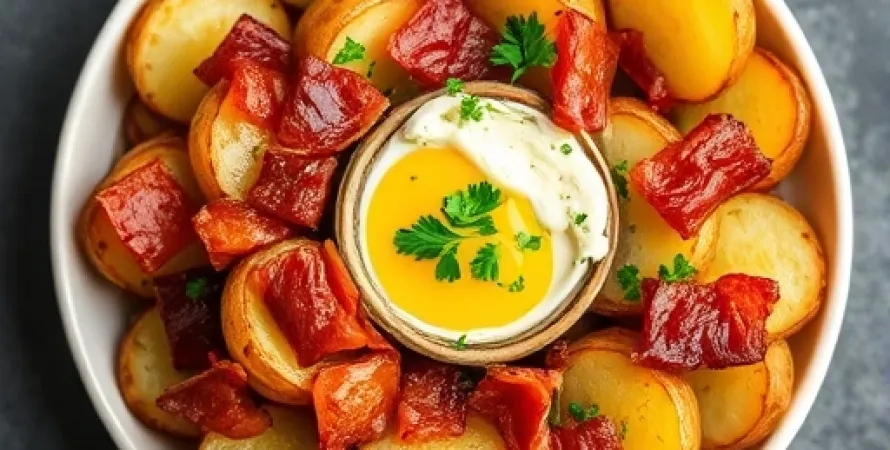 Pommes de terre croustillantes au bacon