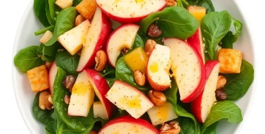 Salade de pommes et noix de cashew
