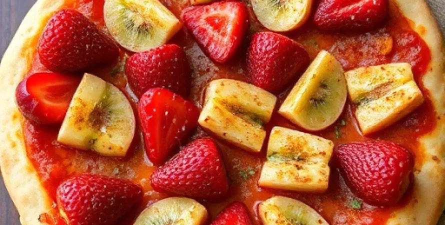 Pizza de fruit