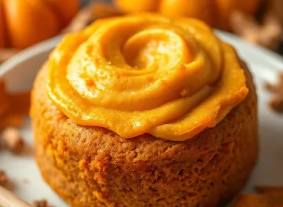Gâteau au potiron crémeux