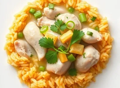 Riz jaune au cilantro