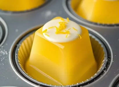 Morceaux de gelatine au citron