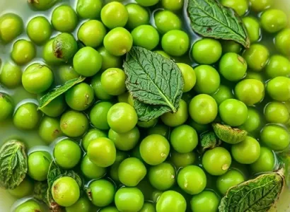 Pois frais à la menthe