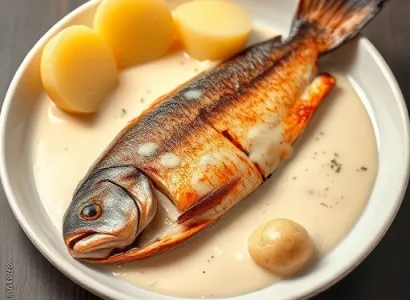Poisson Fumé à la Sauce Blanc