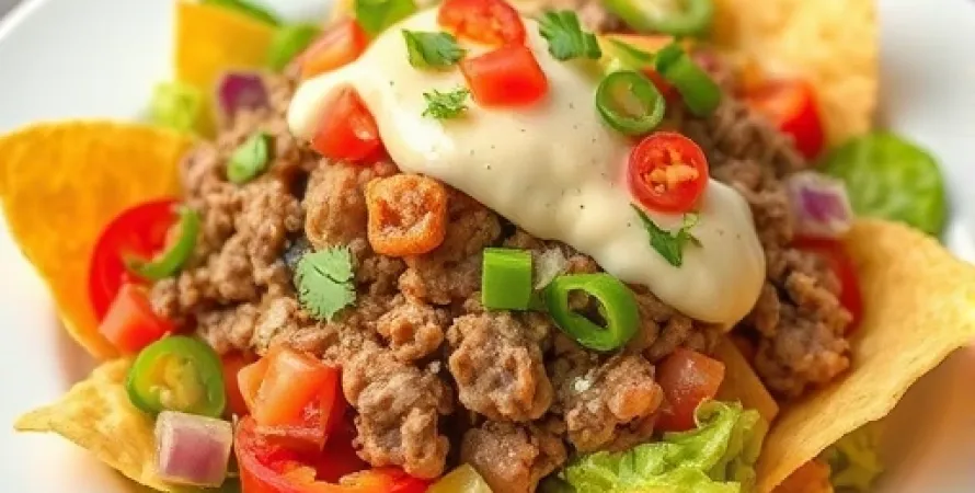Salade de taco au porc