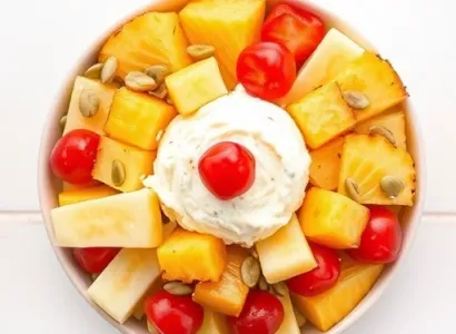 Salade de cottage cheese tropical