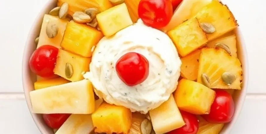Salade de cottage cheese tropical