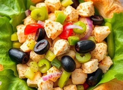 Salade de poulet au style ranch