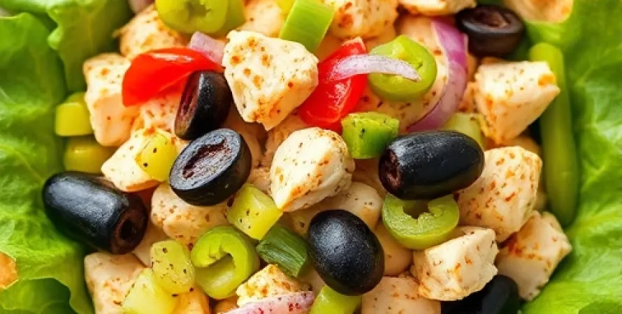Salade de poulet au style ranch