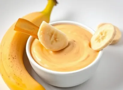 Sauce au fromage et banane