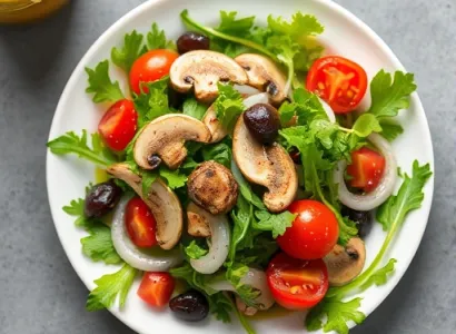 Salade d'arugula au moyen-orient