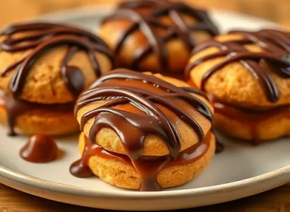 Biscuits au Chocolat et Caramel