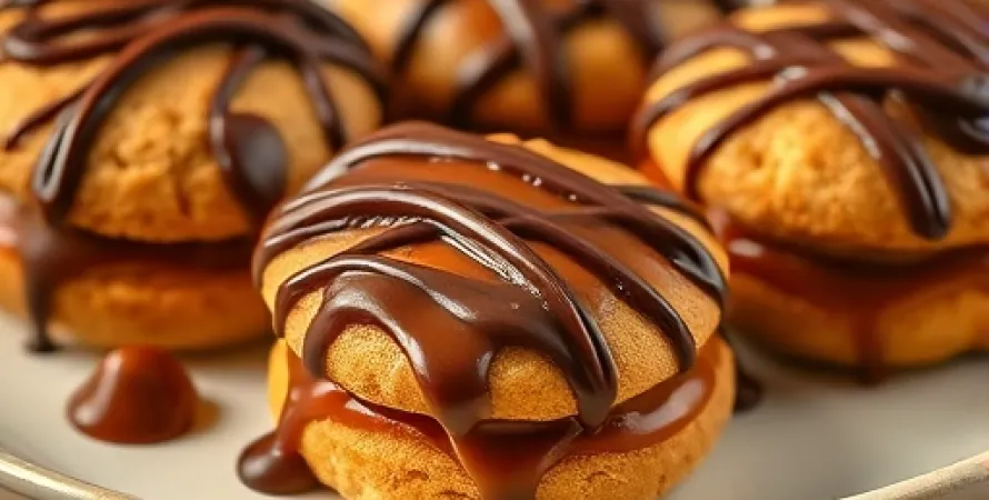 Biscuits au Chocolat et Caramel