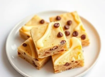 Blondies au chocolat blanc
