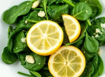 Epinards au citron