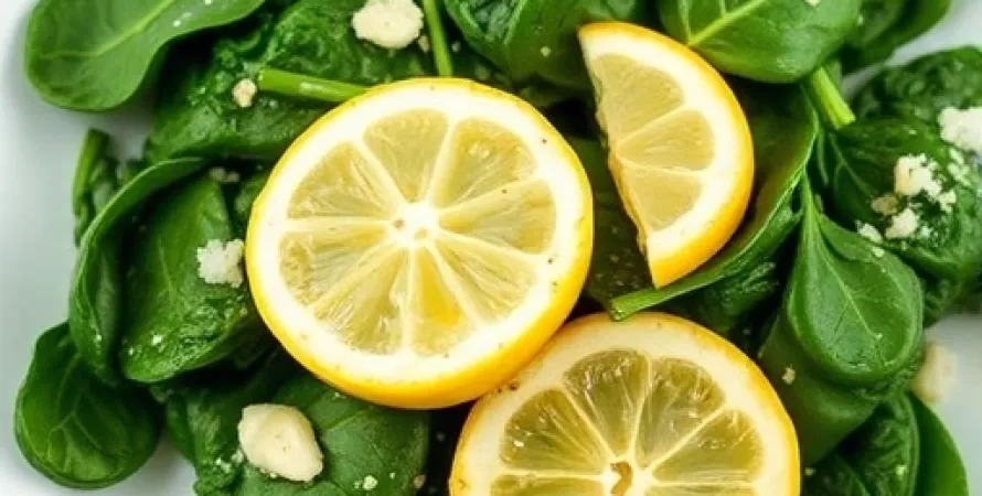 Epinards au citron