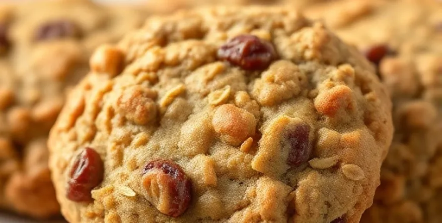Biscuits au flocon d'avoine et raisins