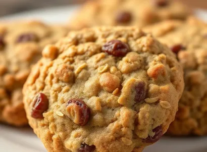 Biscuits au flocon d'avoine et raisins