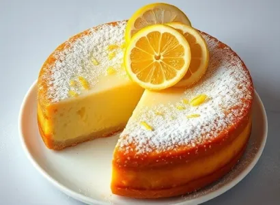 Gâteau au custard de citron