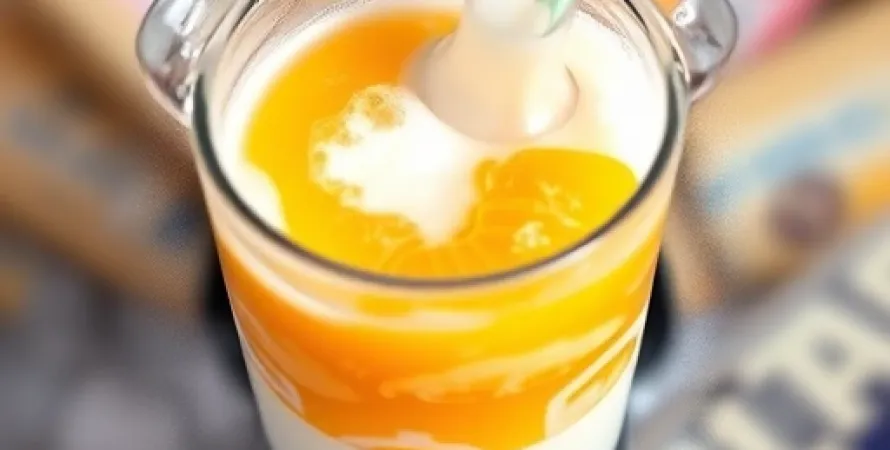 Jus d'orange glacé