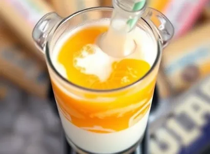 Jus d'orange glacé