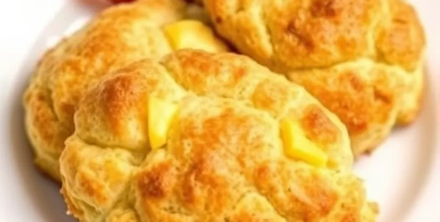 Scones au cheddar et bacon