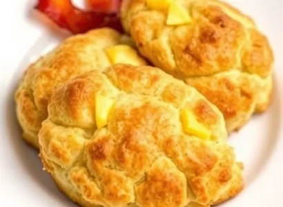 Scones au cheddar et bacon