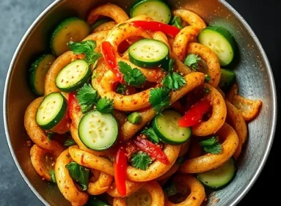 Concombre frit au wok