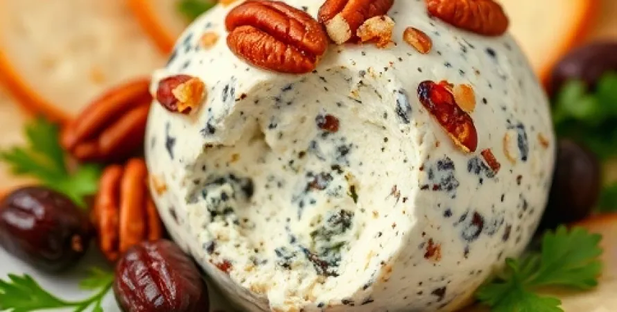Balle de fromage bleu et noix de pécan