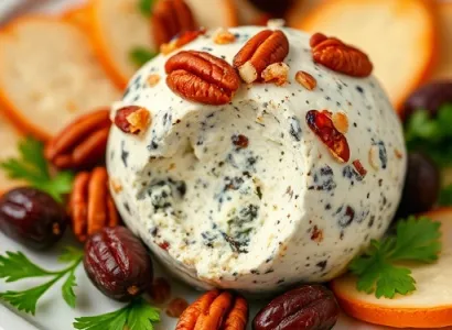 Balle de fromage bleu et noix de pécan