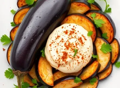 Salade d'aubergine au tahini