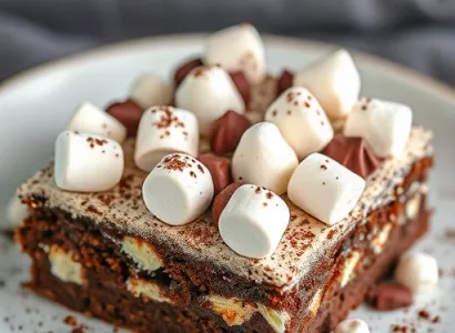 Barres aux guenilles de marshmallows