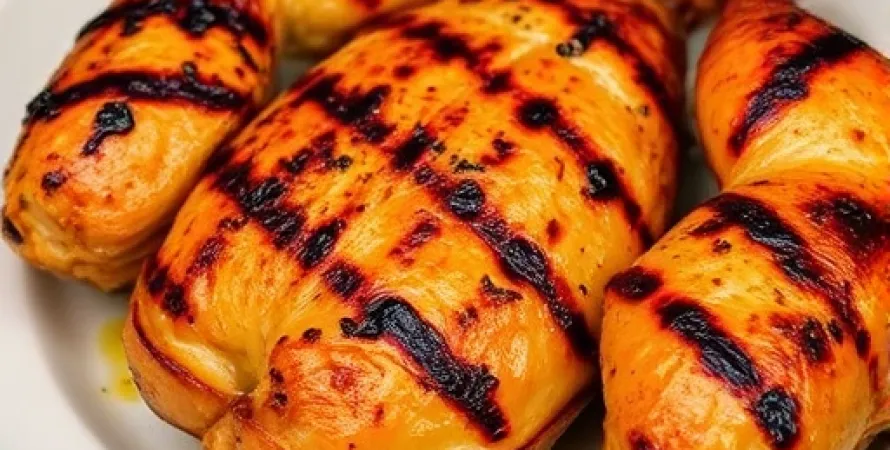 Poulet grillé briné