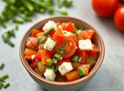 Relish de tomate et feta