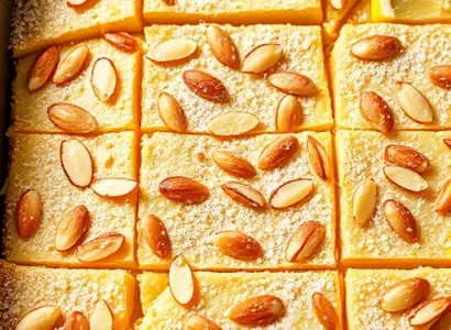 Barres aux amandes et citron