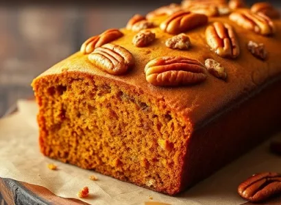Pain au potiron et noix de pécan